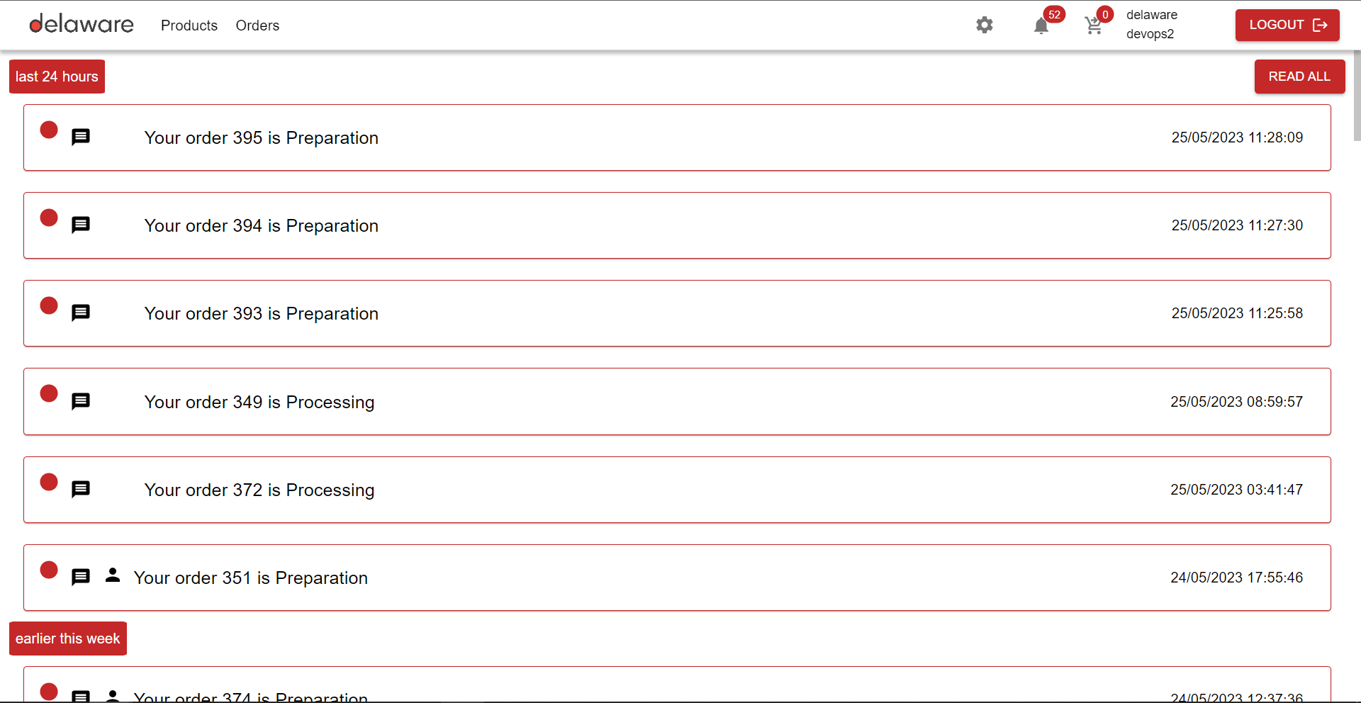 Delaware web application