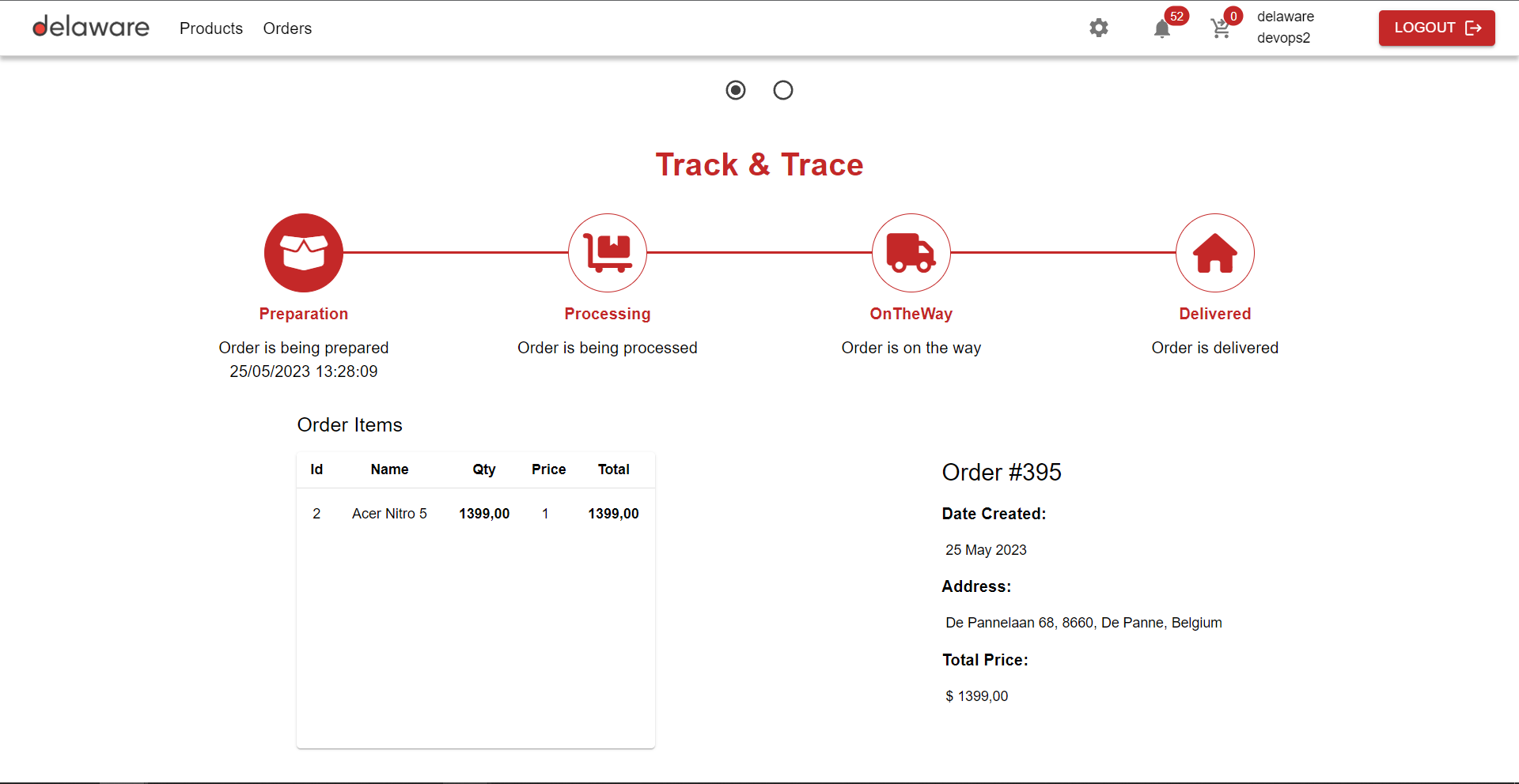 Delaware web application