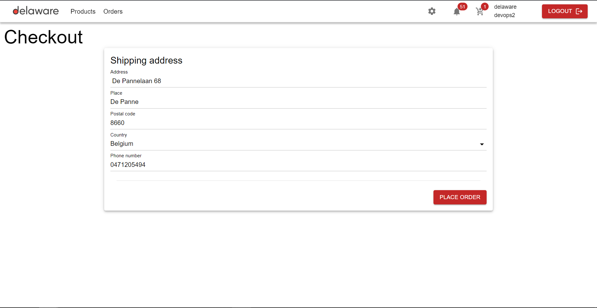Delaware web application