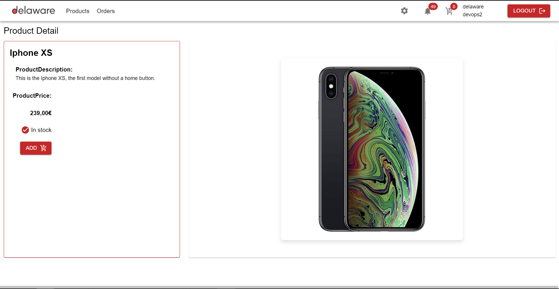Delaware web application