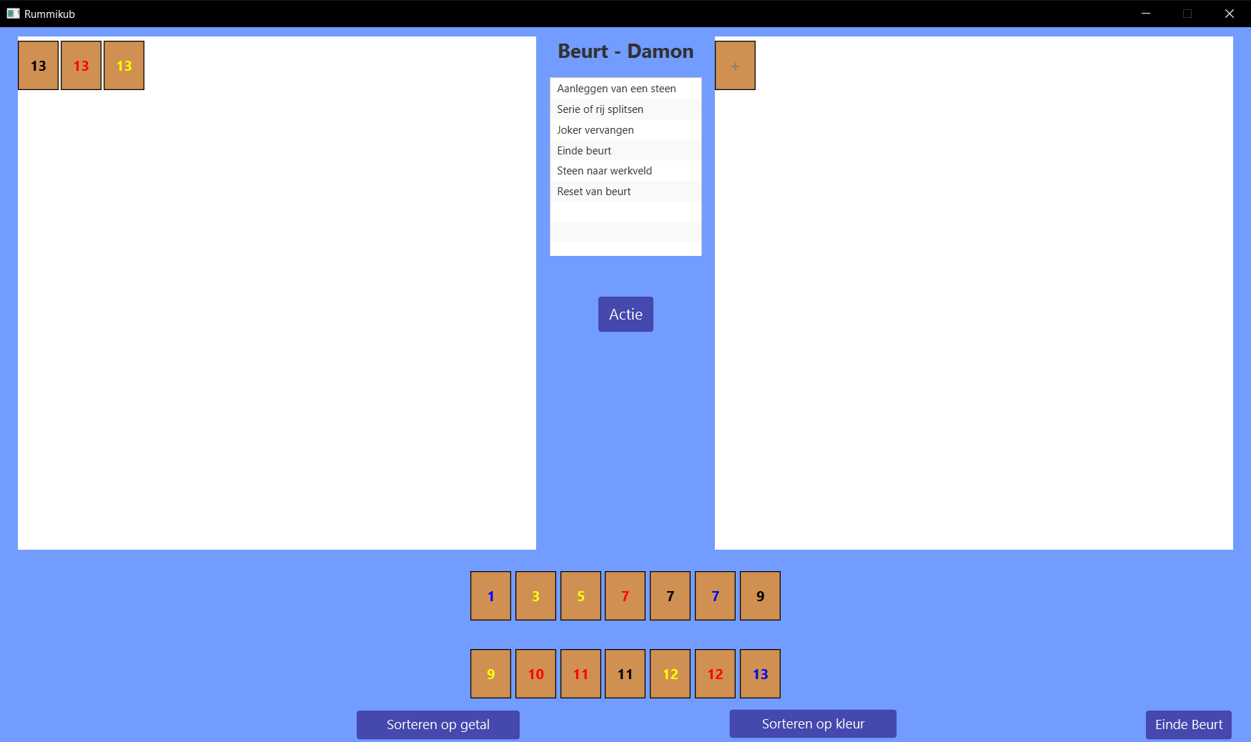 Rummikub game application
