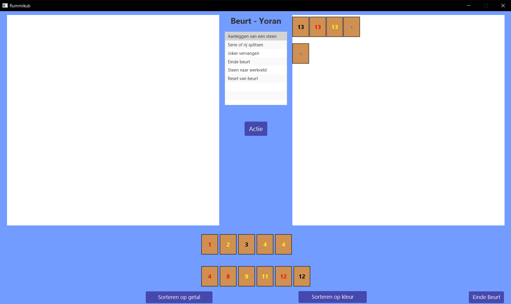 Rummikub game application