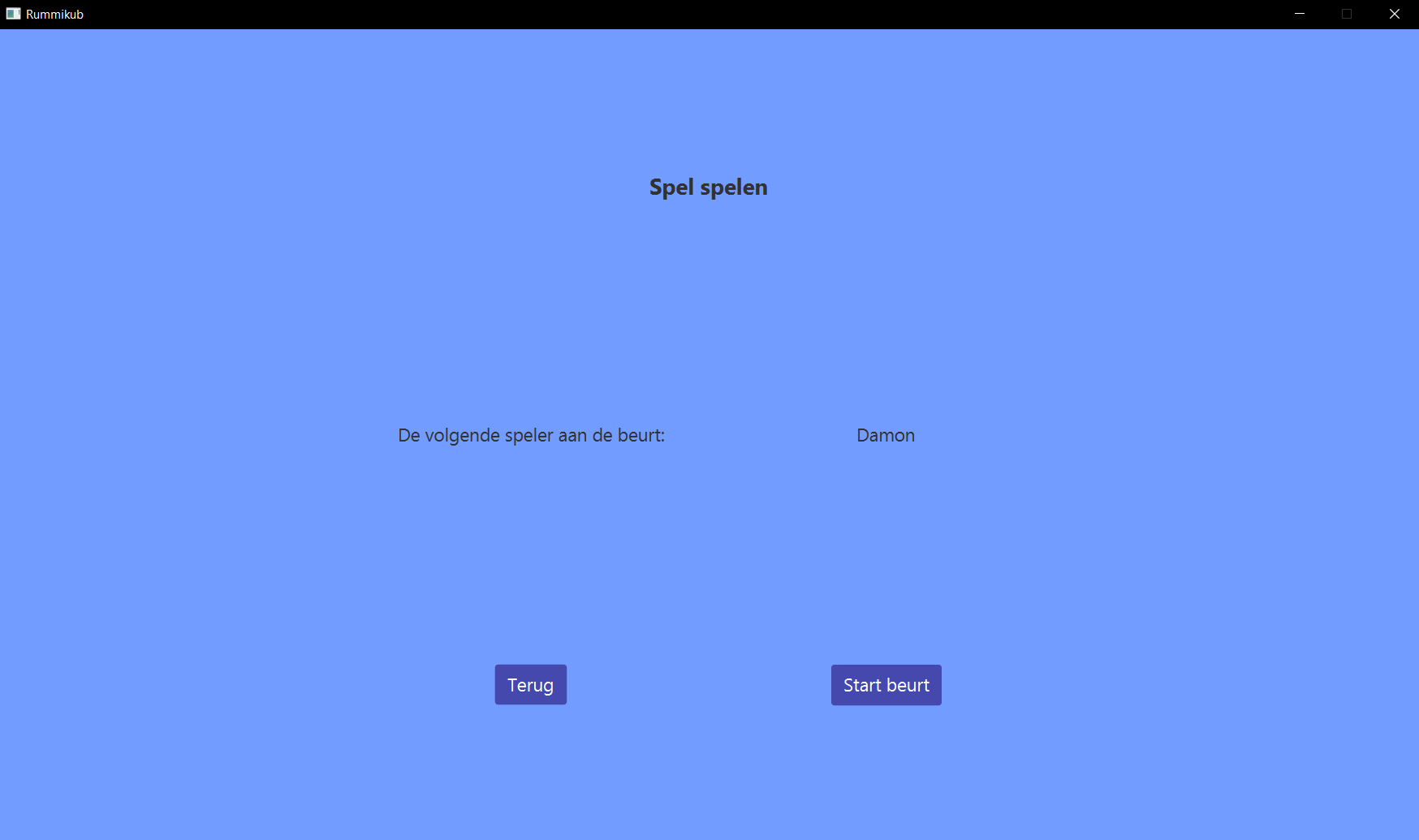 Rummikub game application